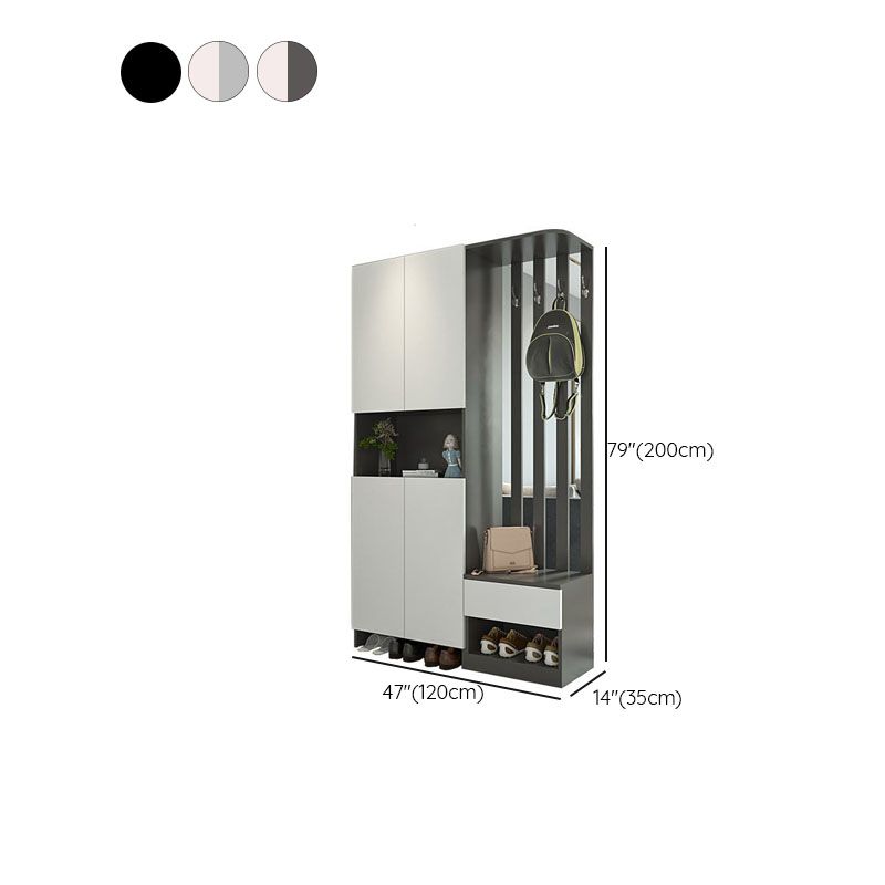 Modern 2-door Wood 78.74" Tall Accent Cabinet with Drawer for Living Room