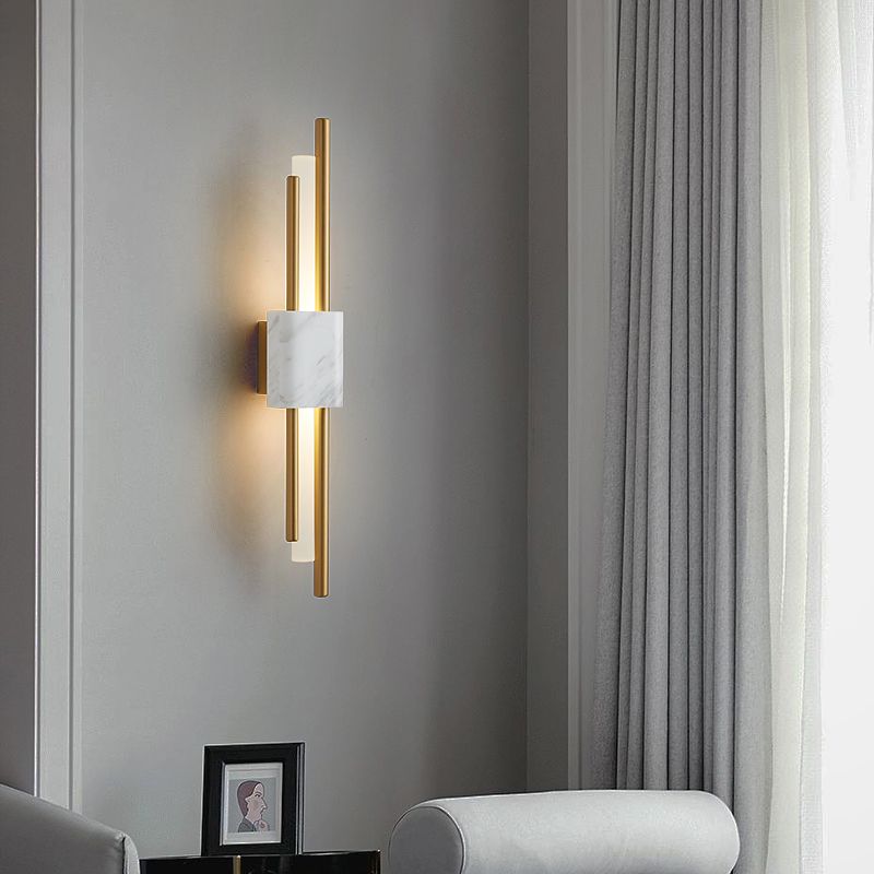 Moderne Marmorwand LED LED WALS MOTTED LEIGENTE