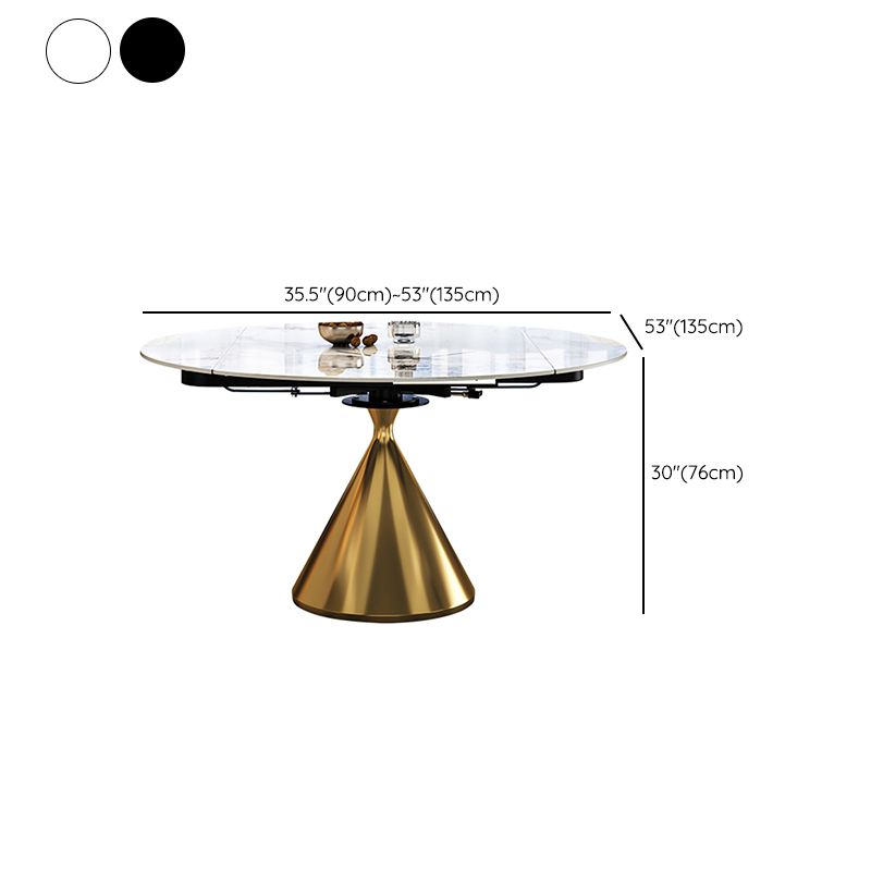 Contemporary 1/2/5/7 Pieces Furniture Round Stone Dining Set for Home
