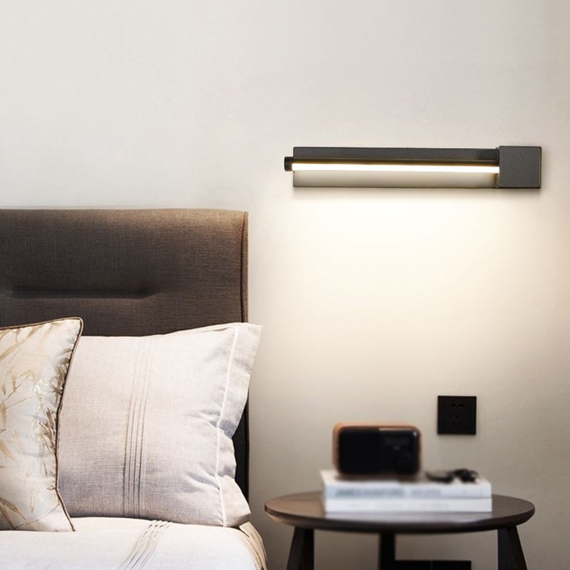 Moderne Metall Wandleuchte rotatable 12 "breit LED -Wandleuchten für Wohnzimmer