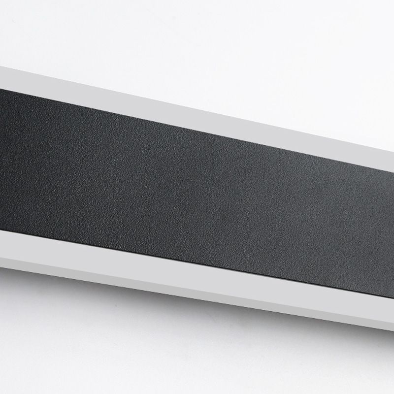 1-Light Modern Wall Sconce Straight LED Wall Light with Metal for Living Room