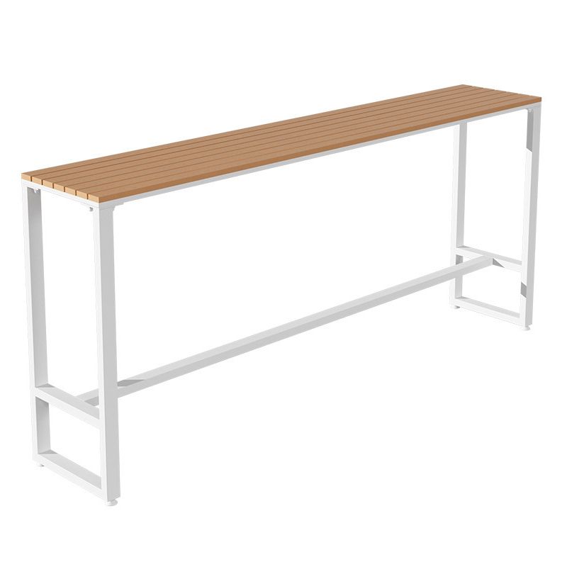Industrial Rectangular Bar Height Set 1/5 Pcs Faux Wood Bar Table Set