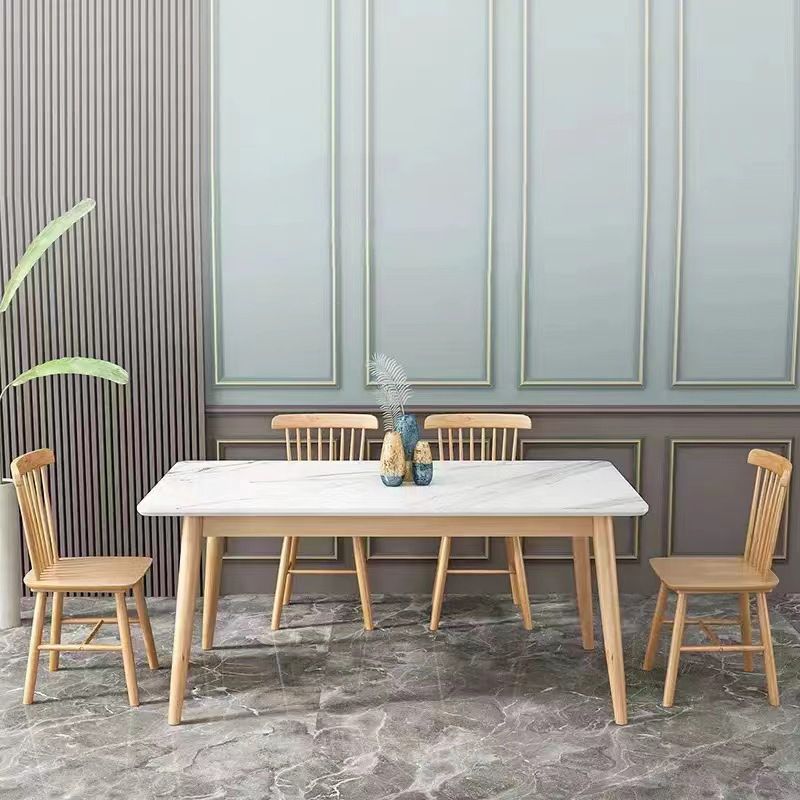 Medieval Modern Stone Dining Table 4 Legs Table for Living Room