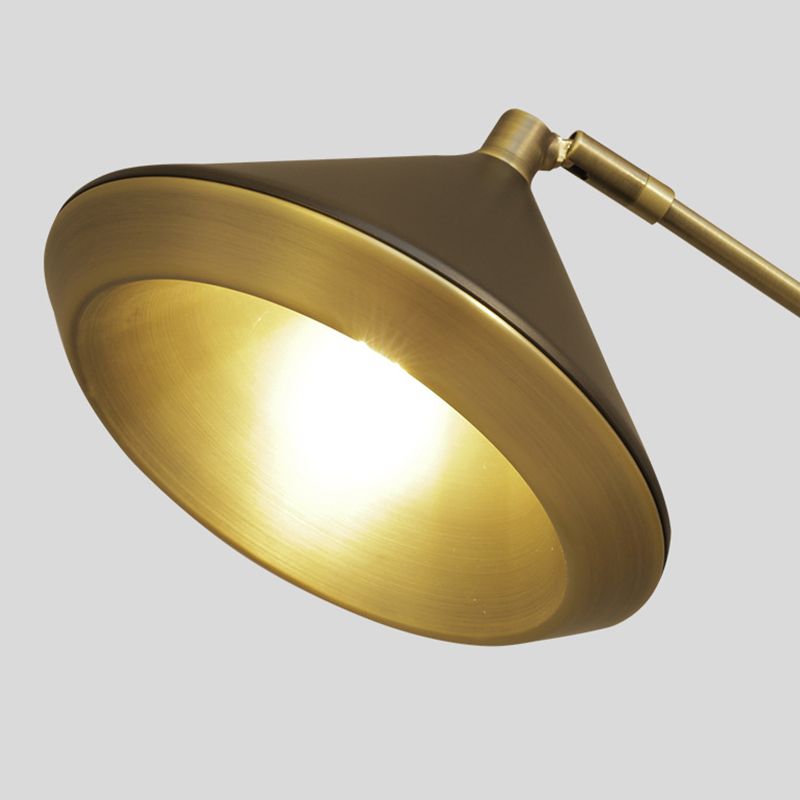 Postmodern Wall Light Fixture with Metallic Shade for Sitting Room