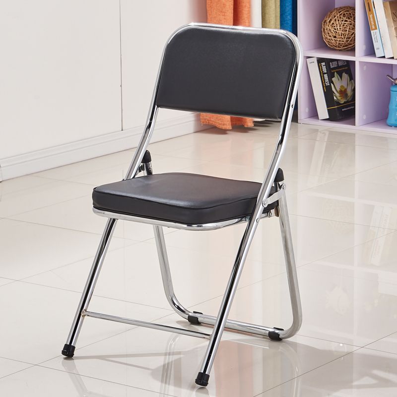 Silla lateral contemporánea de metal, tapicería sin brazos para el hogar, respaldo abierto, silla lateral de comedor