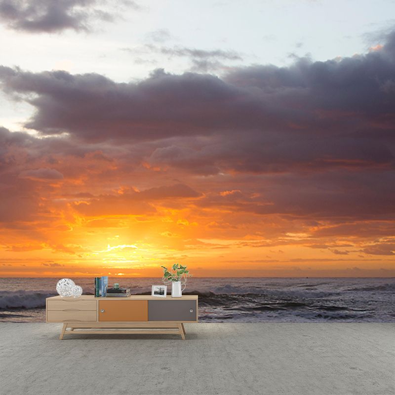 Customized Modern Sky Wall Mural Moisture Resistant Wall Art for Sitting Room