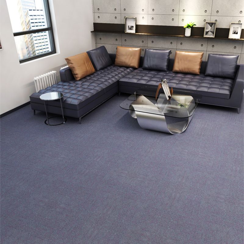 Office Room Carpet Tiles Solid Color Level Loop Square Carpet Tiles