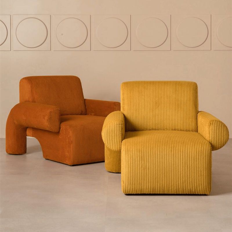 Nordic Arms Included Round Arms Tight Back Living Room Accent Armchair