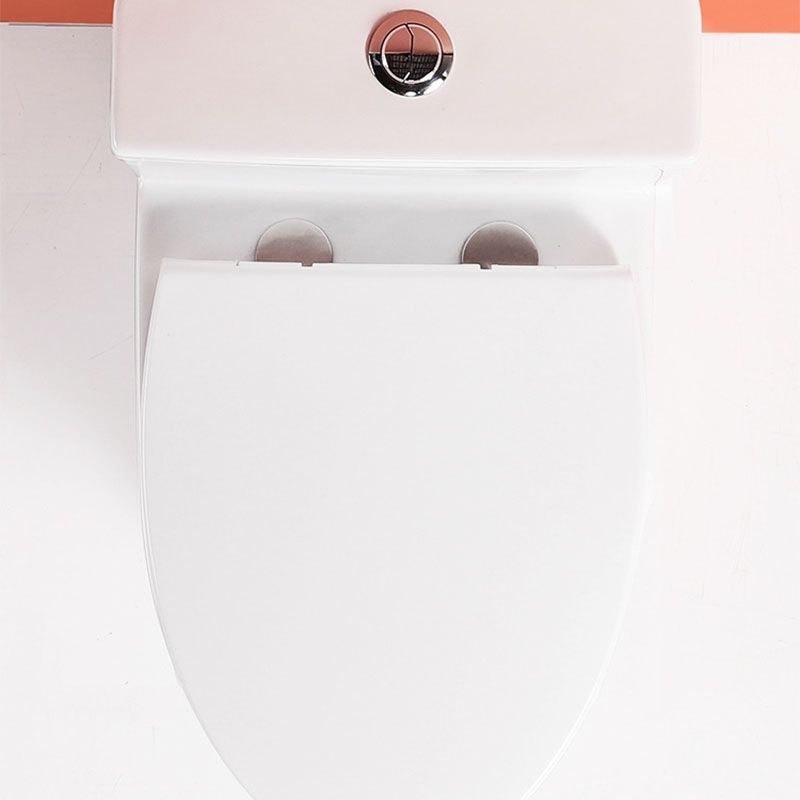 Ceramic Floor Mount Toilet Household One-piece Elongated Siphon Jet Flush Toilet