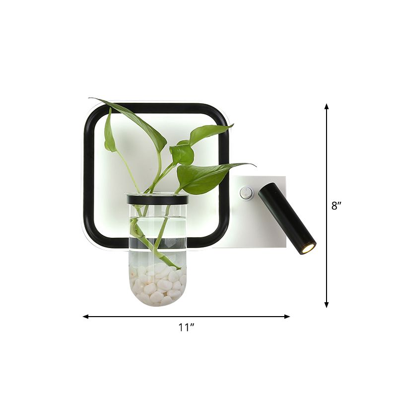 LED MUR MUR MUR MONTRE LEIL MIMPLAGIE NOIR PLANT PLANT POT MALL