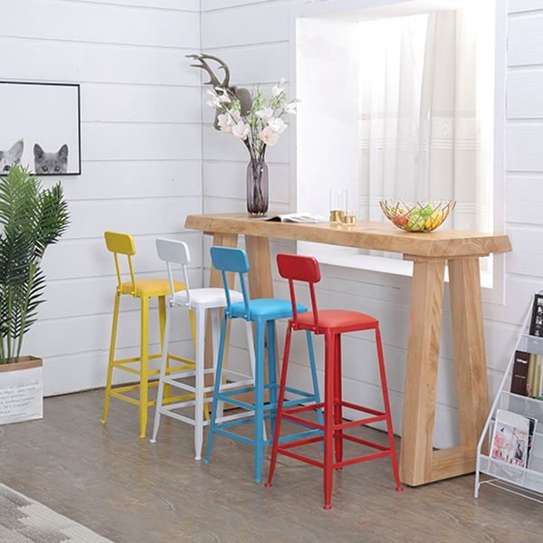 Modern Solid Wood Bar Table Set 1/5 Pieces Double Pedestal Pub Table Set in Natural