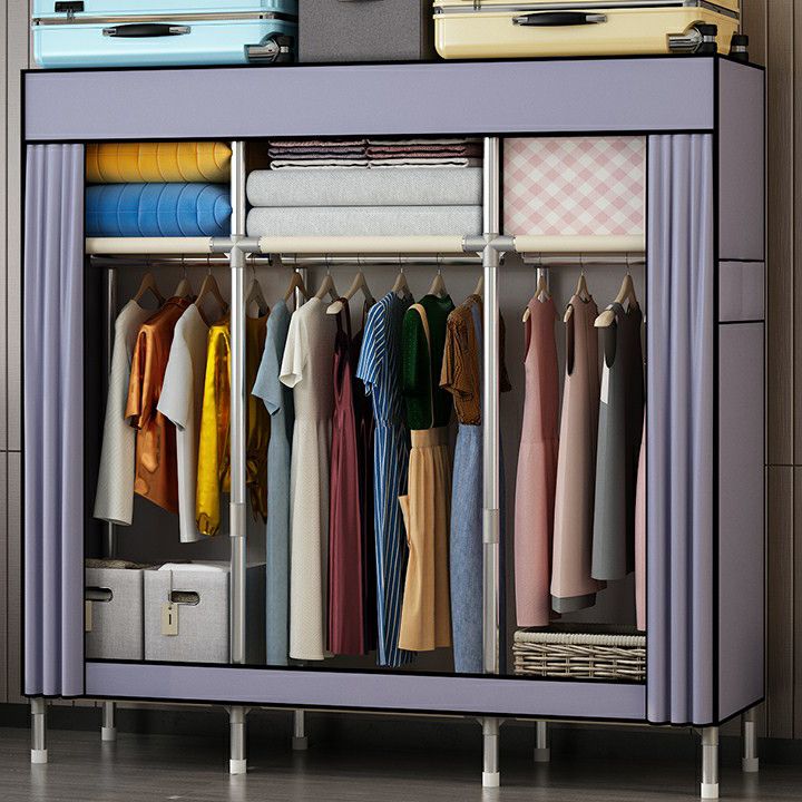 Contemporary Wardrobe Closet with Legs Metal Wardrobe Cabinet