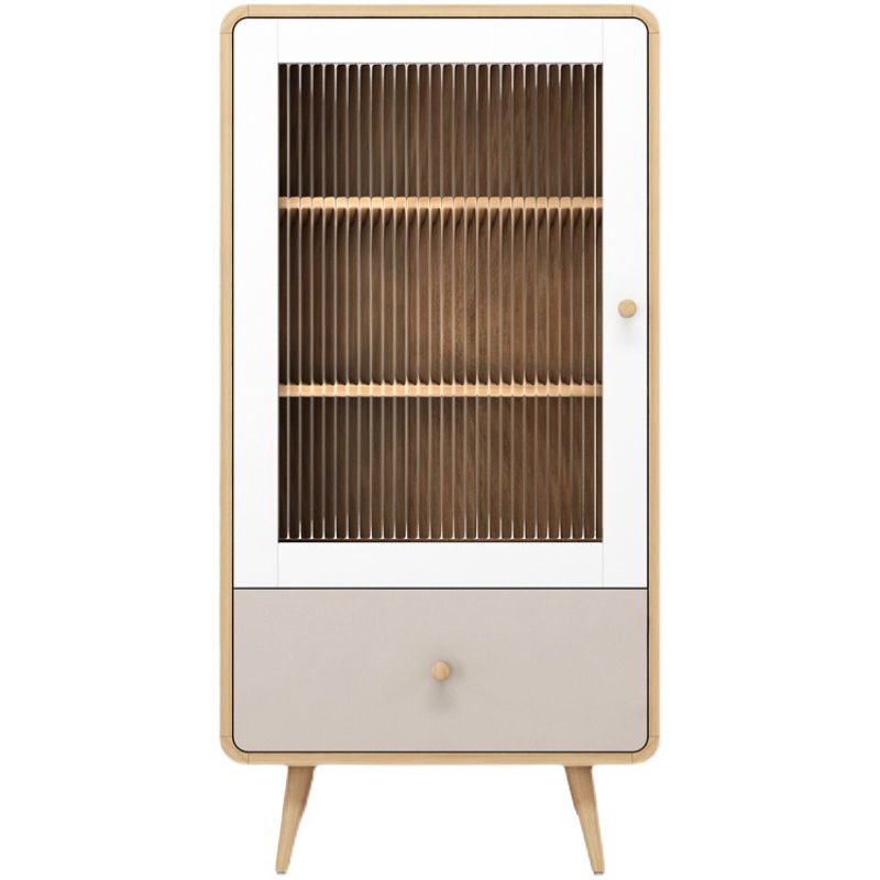 46.45'"Tall 1- Door Wooden Cabinet, Rectangle Accent Cabinet with Drawer