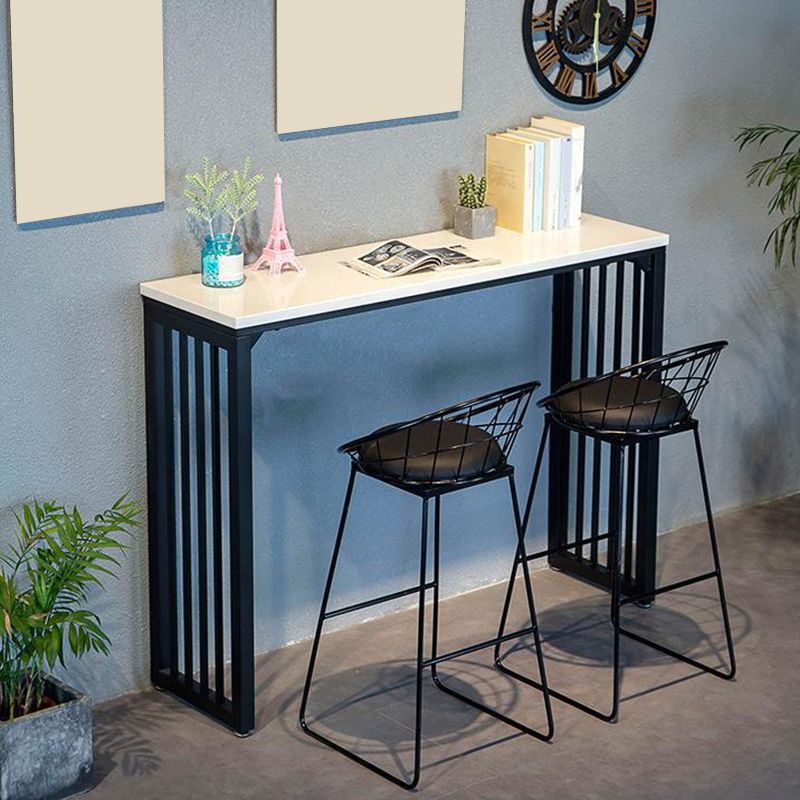 Industrial Bar Table Rectangle Bar Height Pub Table for Indoor