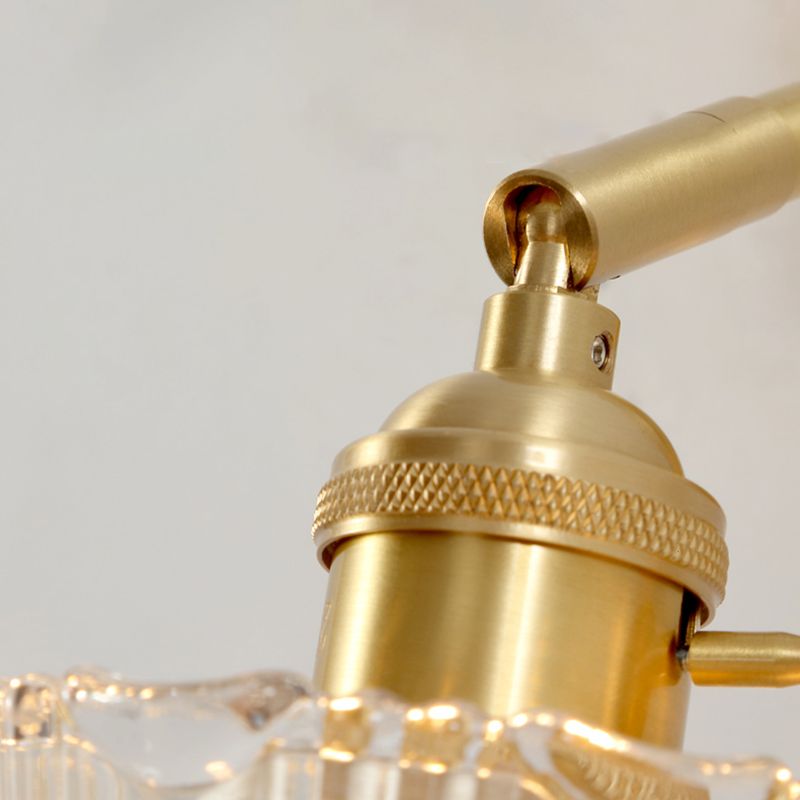 Modern Style Geometric Wall Sconce Lights Glass 1 Light Wall Mount Lighting in Gold