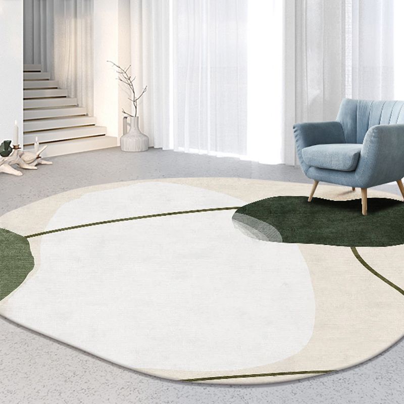 Chic Moderner Bereich Teppich Farbblock Polyester Fläche Teppich Flecken widerstandsfähiger Teppich für Wohnkultur