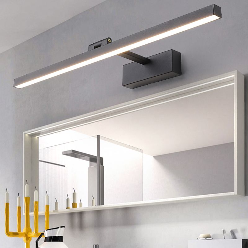 Metal Armed Led Vanity Light Fixtures Modern Style 1-Light Flush Mount Wall Sconce