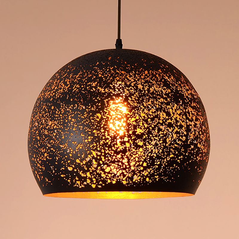 Lumière suspendue industrielle 1 pendentif lumineux avec une teinte en métal pour le salon