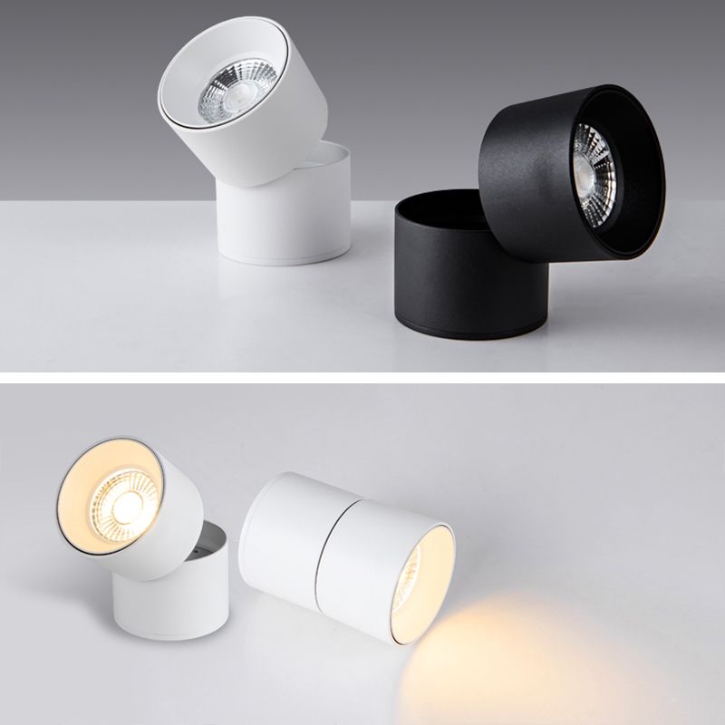 Metal Half Cylinder Flush Ceiling Light Modern Style 1 Light Flush Ceiling Light Fixtures