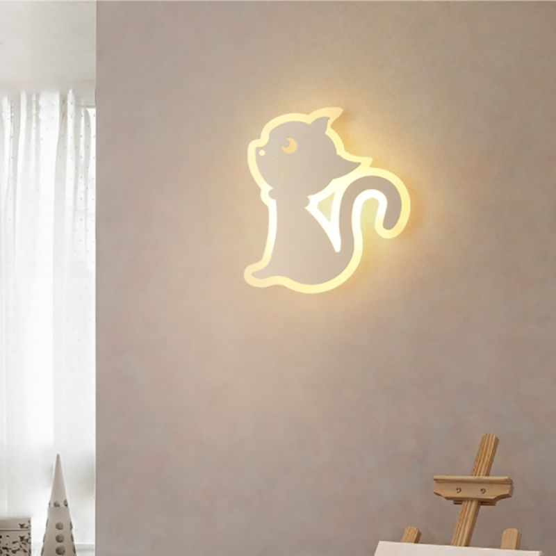Modern Style Sconce Light Fixture Household Cat Wall Mounted Lamp for Sitting Room