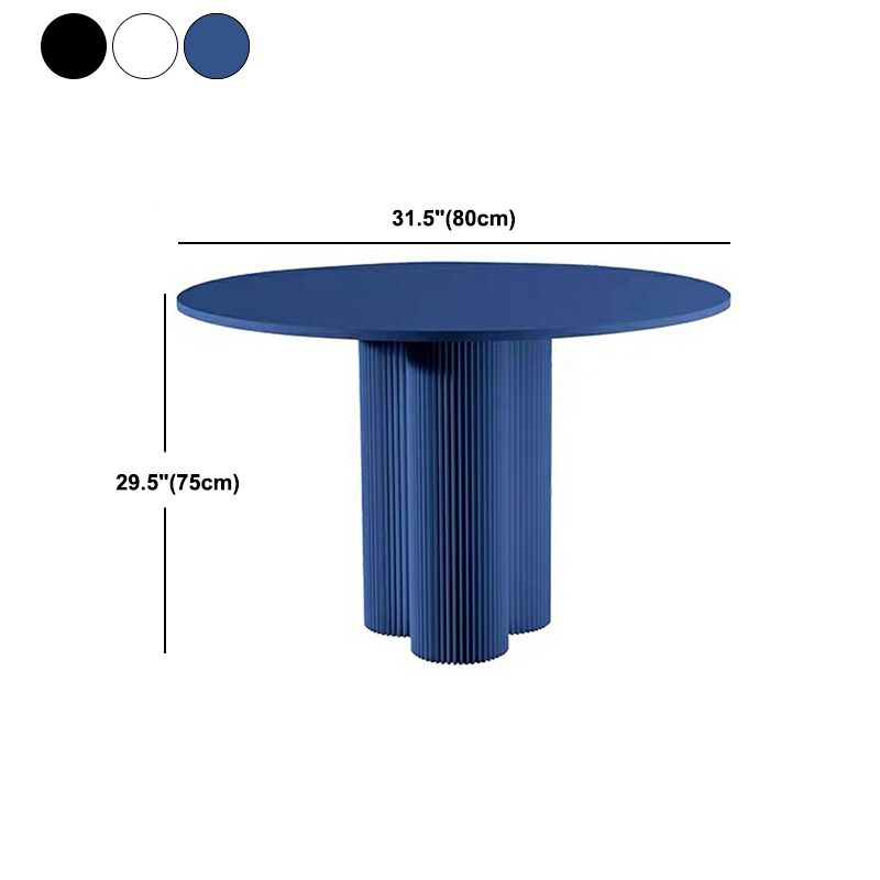 Modern Pine Wood Table for Restaurant Round Table with Pedestal Base