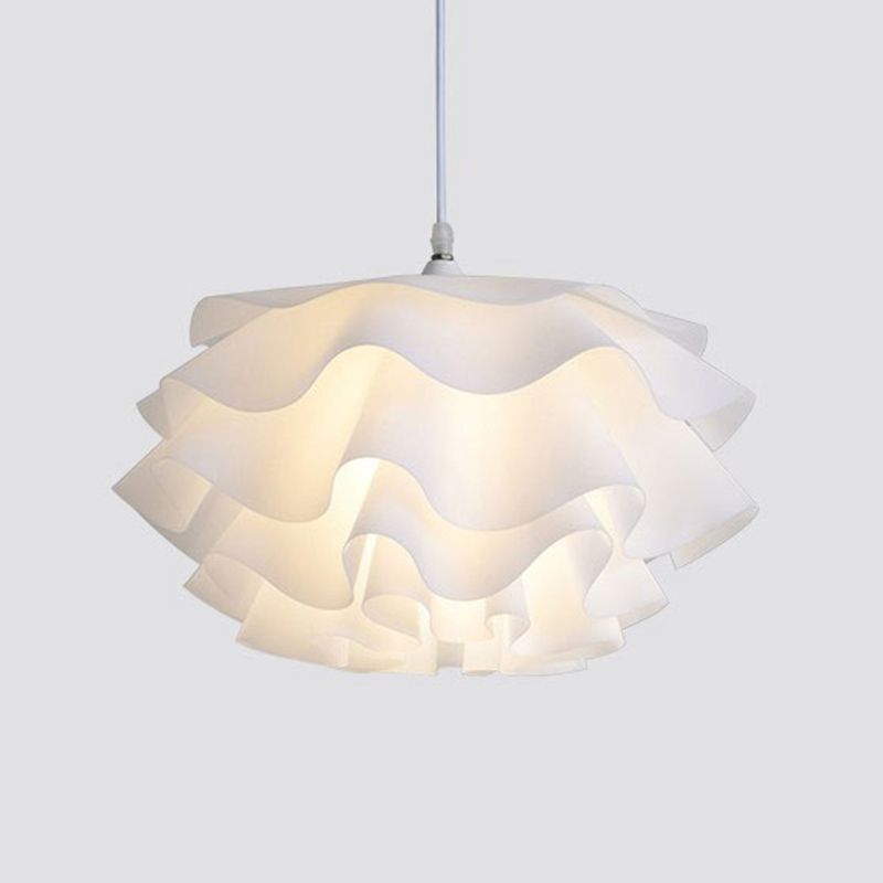 1 Leichter Acryl -Schattenhänge -Leuchte -Leuchte moderne einfache Wohnzimmer -Anhänger Licht