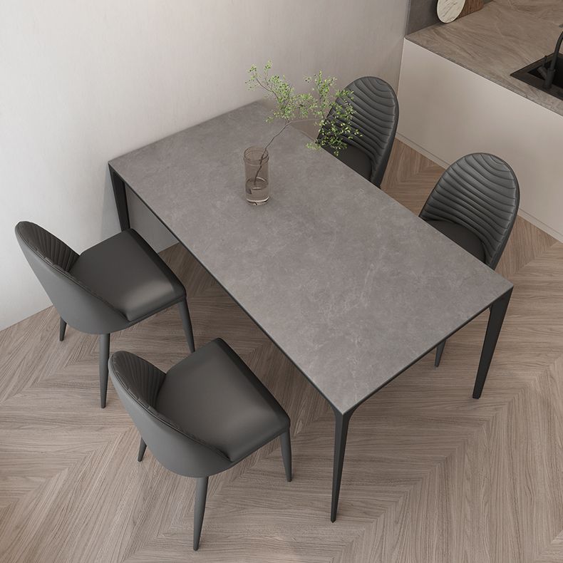 Modern Style Dining Table Sintered Stone Rectangle Table for Home