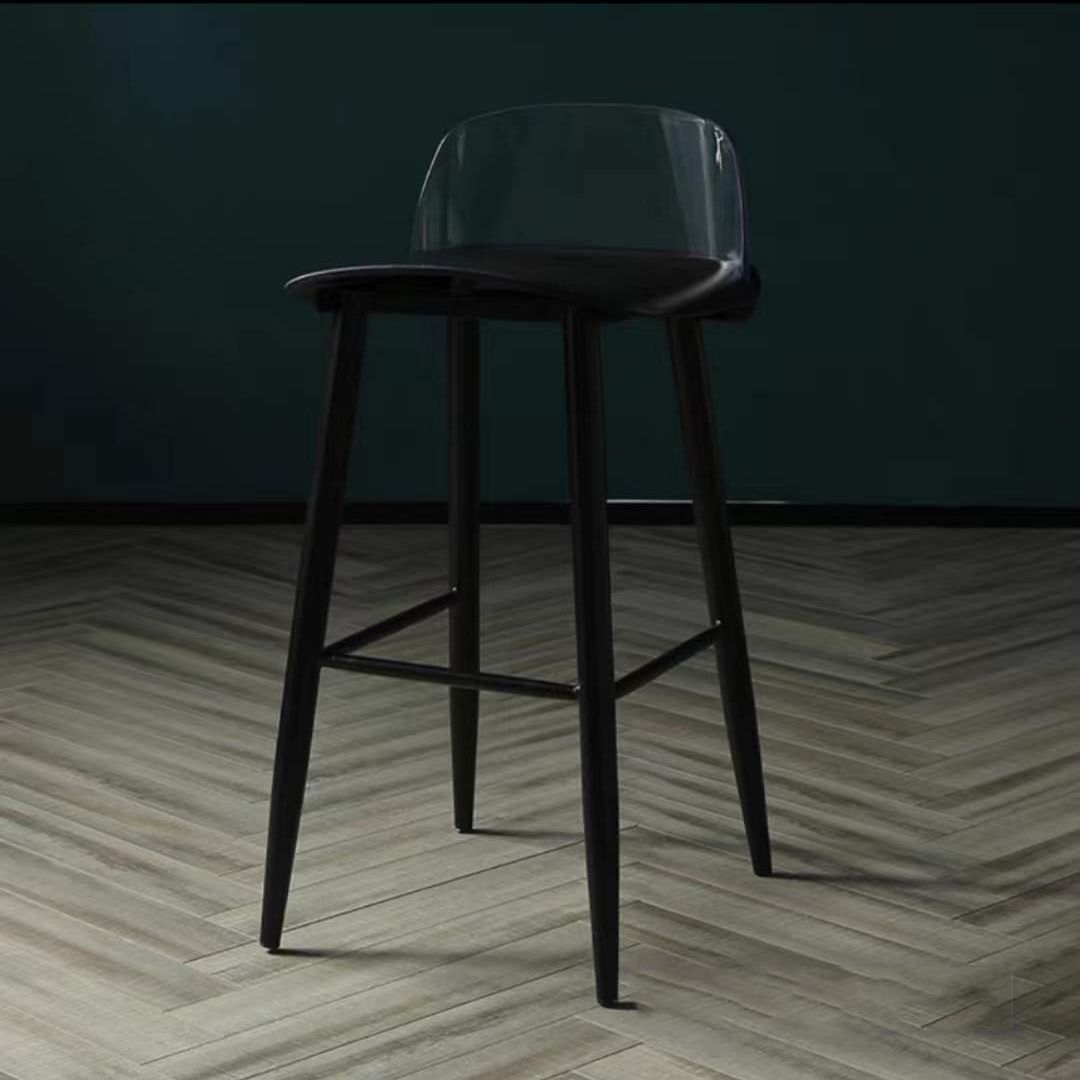 Contemporary Bar-stool Plastic Counter Bar Stool with Plastic Legs