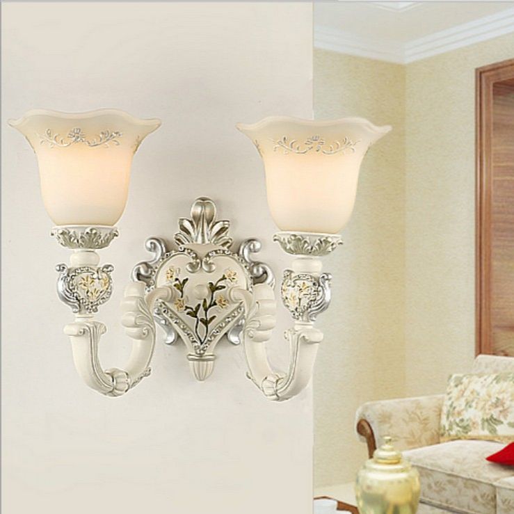 Bloom Soot Room Sconce lampe vintage Verre laiteux