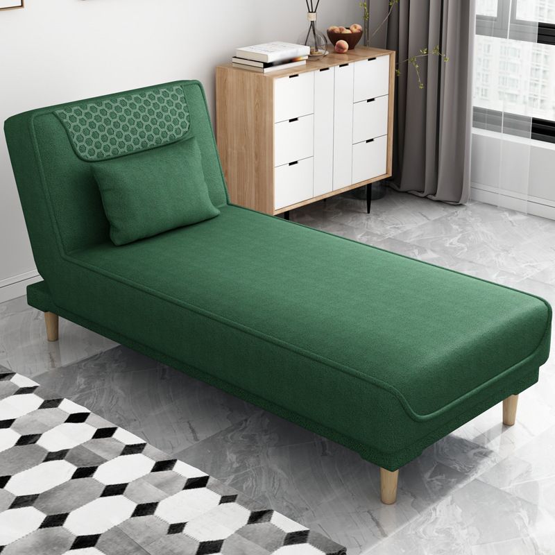 Armless Chaise Lounge Solid Color Chaise Lounge Couch with Cushioned