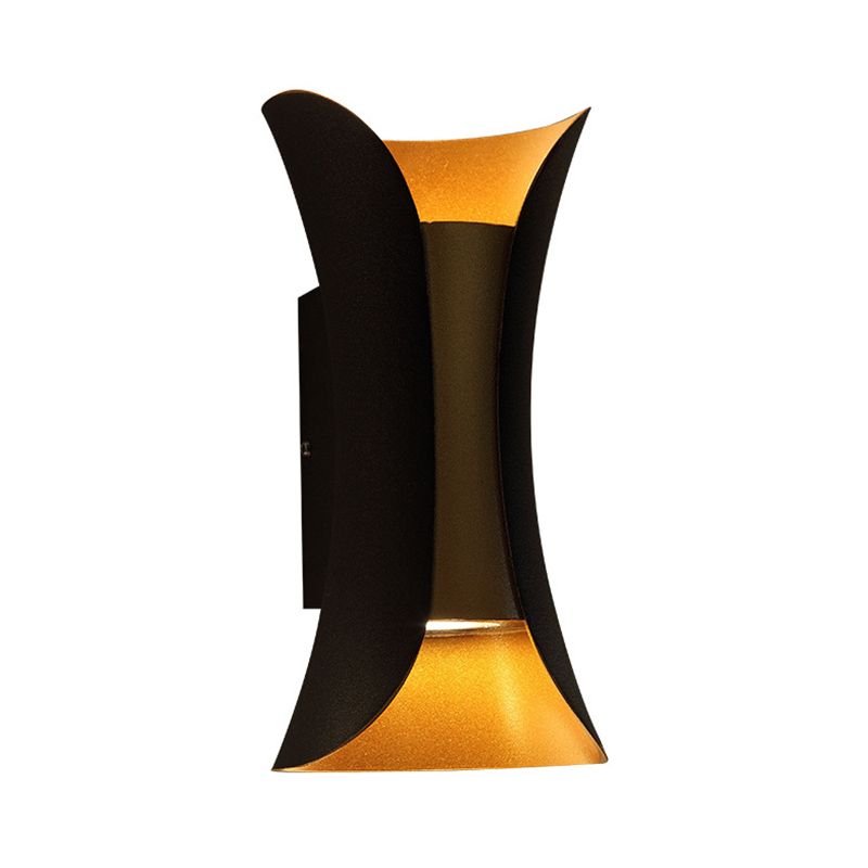 Curl 2 Lights Flush Wandleuchter Aluminium Moderner Wandbeleuchtung mit Wandleuchten