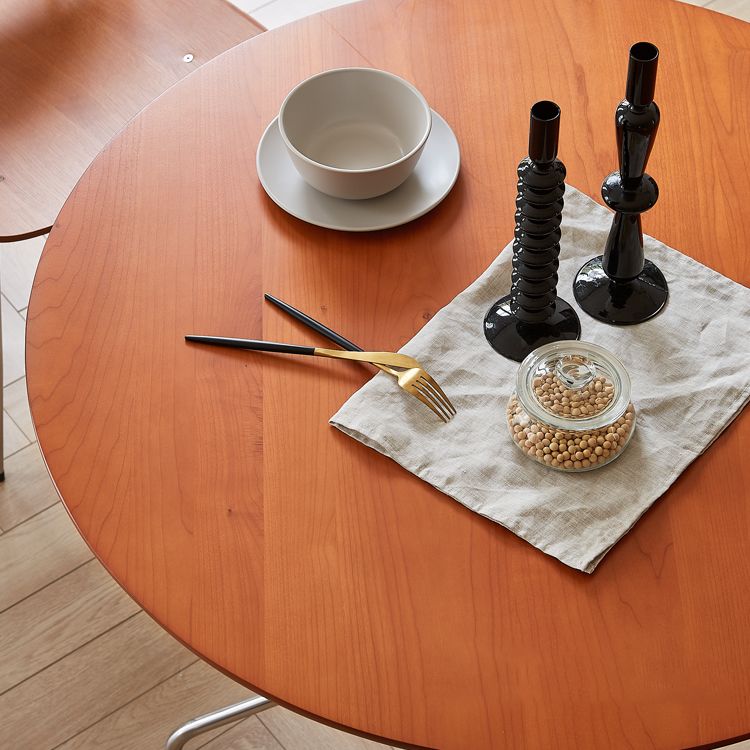 Meubles de 4 pieds contemporains Round Home Furniture en bois massif de salle à manger en bois massif