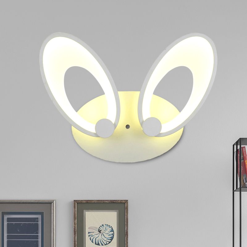 Finition blanche Ellipse Sronce Contemporain LED acrylique Mur Mound Light Ayémorrat en lumière chaude / blanche pour le coin
