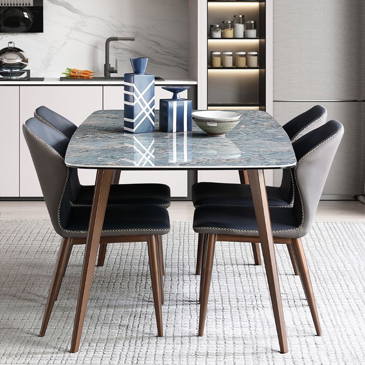 Modern Style Sintered Stone Top Dining Set 1/4/5/7 Pieces Dining Table with Chairs