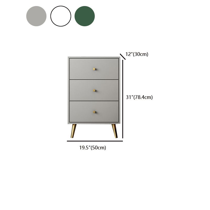 Vertical Glam Storage Chest Wooden Soft-Close Drawers Dresser with Metal Feet