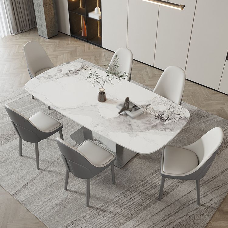 Designer Style Sintered Stone Top Dining Set E 1/2/3/5/7 Pieces Dining Table with Chairs