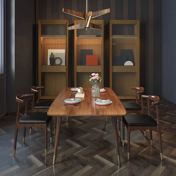 Industrial 1/2/5 Pieces Dining Set Solid Wood Dining Furniture Set /Separate Items