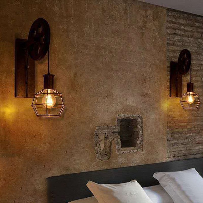 Metal Sconce Light Industrial Style Wall Sconce Lighting for Dining Room