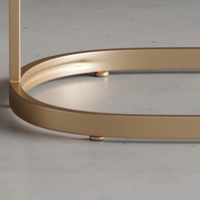 1/5 Pieces Glam Iron Bar Table Set Rectangle Bistro Set with White Faux Marble Top