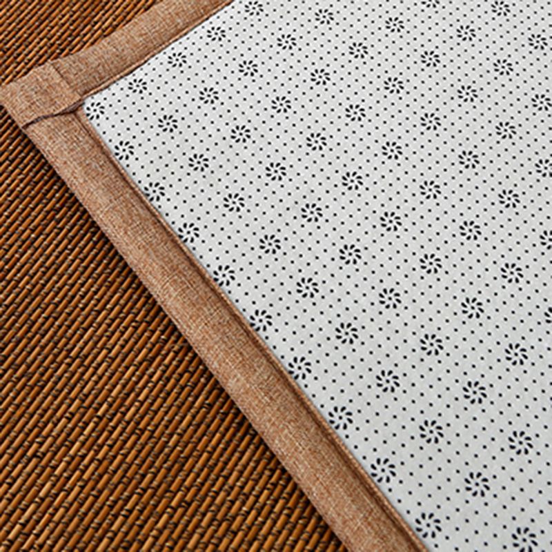 Apricot Country Rug Sisal Solid Color Indoor Rug Stain Resistant Rug for Living Room