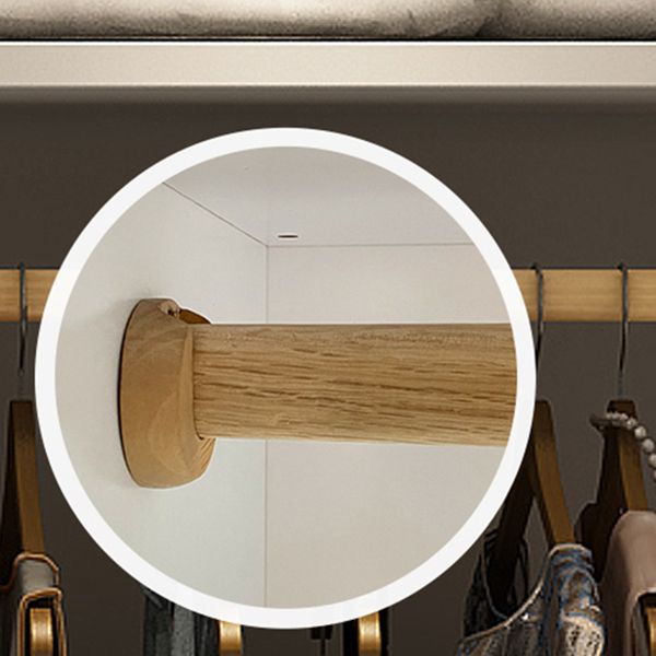 White Engineered Wood Wardrobe Closet Contemporary Wardrobe for Bedroom