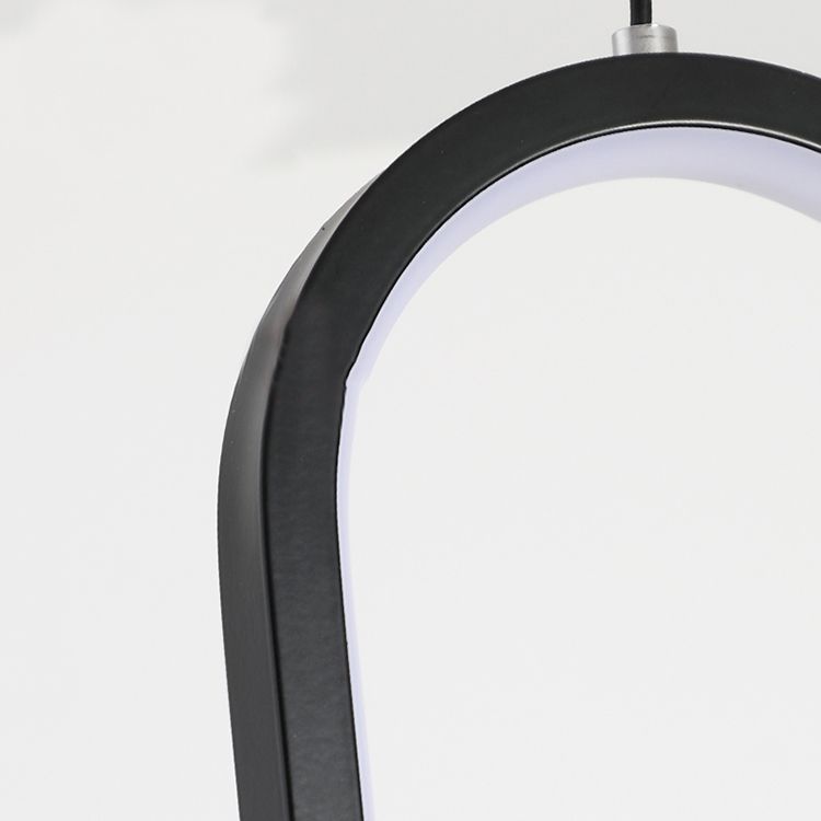 Chambre à coucher lampe suspendue moderne kit d'éclairage pendentif en aluminium linéaire avec 2 lumières