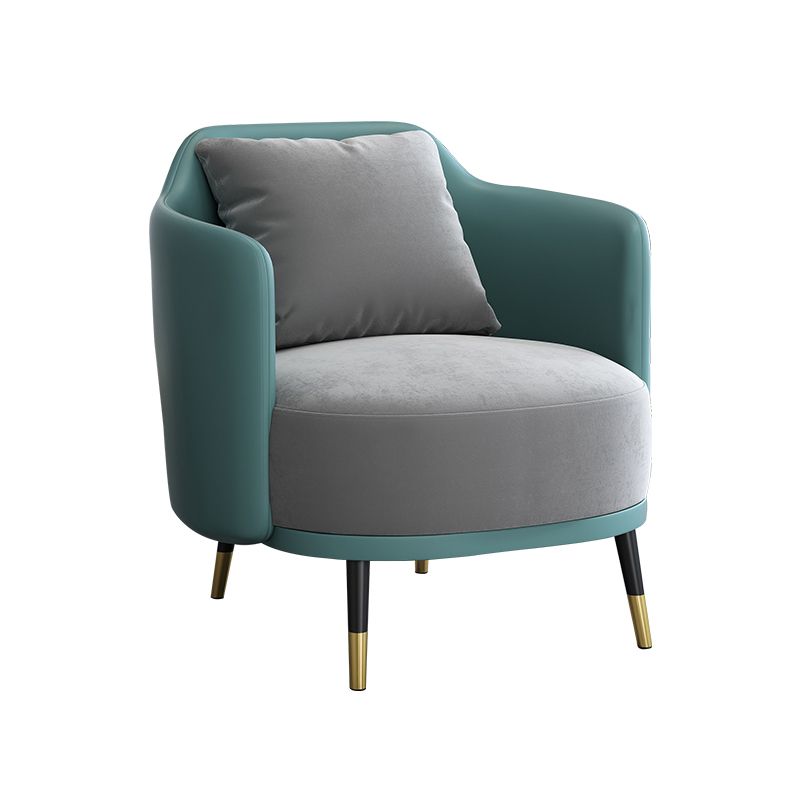 28"D X 24"W X 31" H Recessed Arms Pillow Back Armchair For Living Room