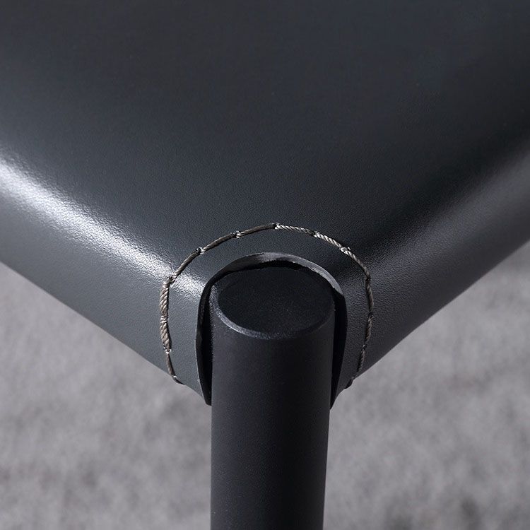 Sillas de comedor estilo moderno Silla auxiliar de cocina sin brazos con patas de metal