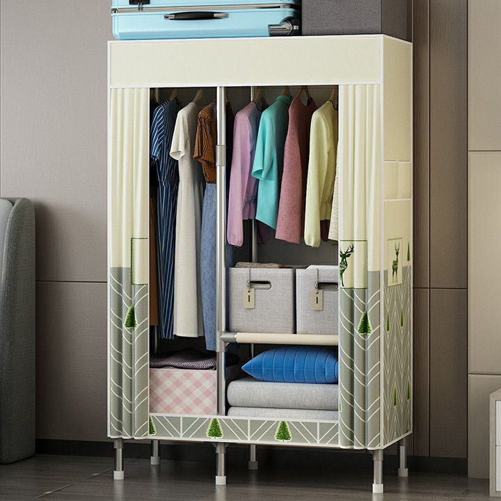 Contemporary Wardrobe Closet with Legs Metal Wardrobe Cabinet