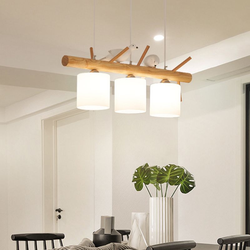 Modern Simple Shape Chandelier Lighting Fixtures Glass Hanging Lamp Kit