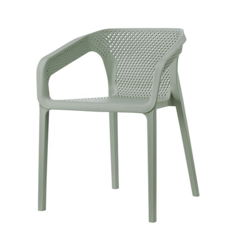 Contemporary Stackable Chair Dining Kitchen Arm Chair with Plastic Legs