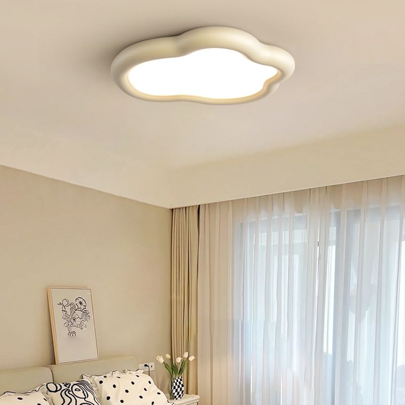 Nordic Ceiling Light Fixture Resin LED Flush Mount for Bedroom