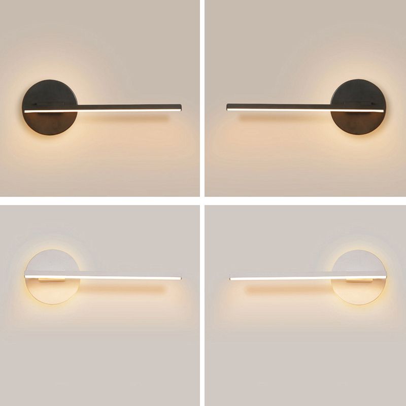 Modern Minimalist Minimalist Lampone lineare a parete Lampada Idee per illuminazione da parete in gel di silice per soggiorno