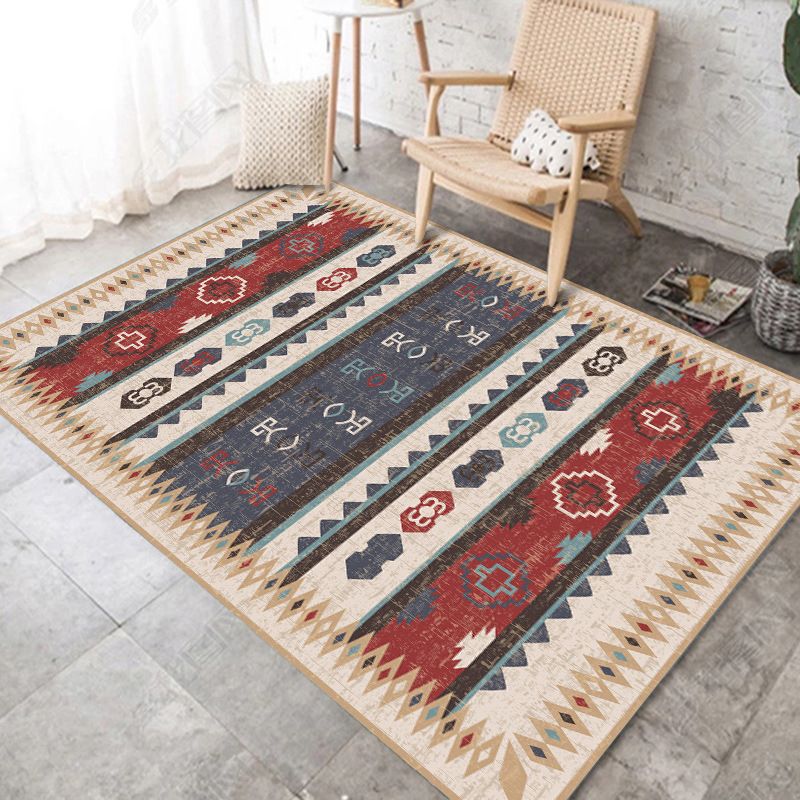 Stijlvolle moderne tapijtgrijs geometrische printruimte Tapijten Polyester Niet-slip achterste tapijt voor thuisdecoratie